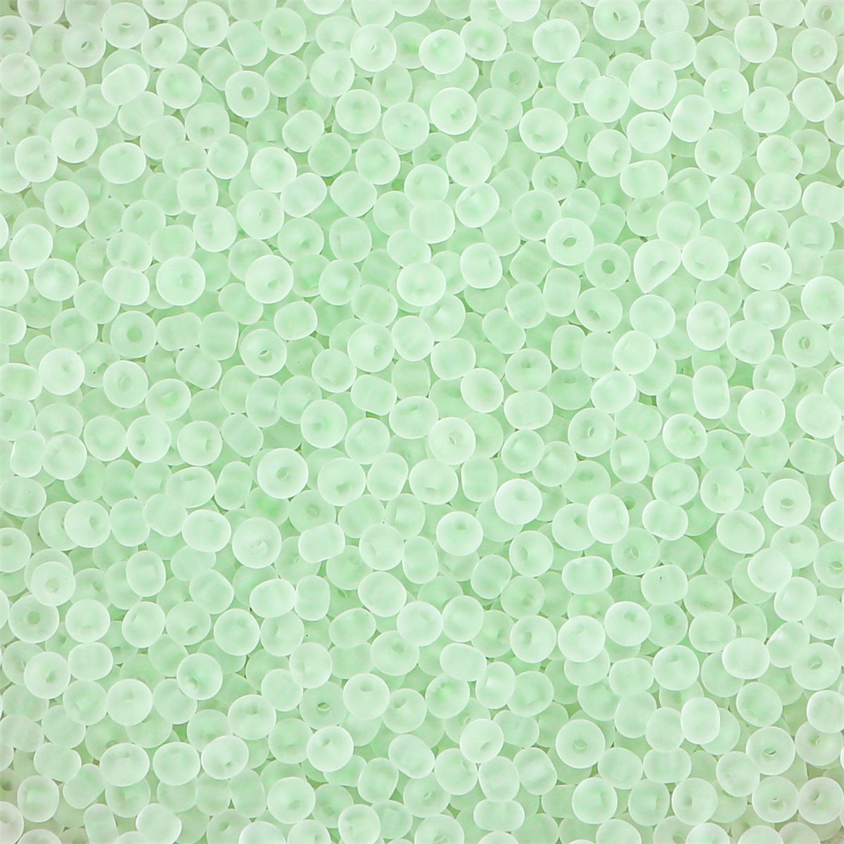 Transparent Frosted Seed Glass Beads 2mm with 1mm Hole 660pcs 23