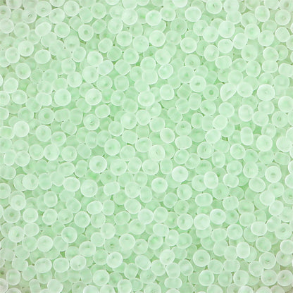 Transparent Frosted Seed Glass Beads 2mm with 1mm Hole 660pcs 23