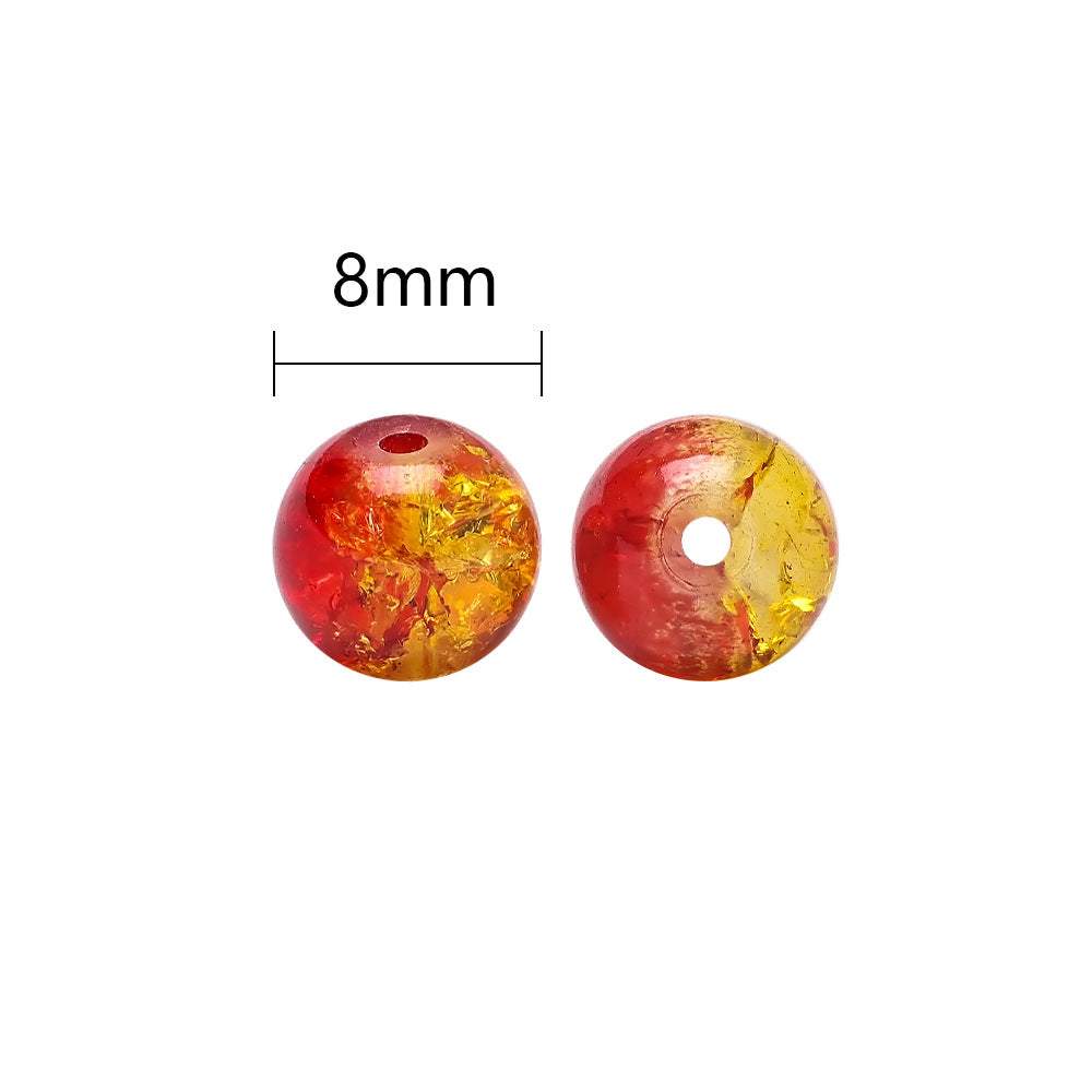 Crackle Round Glass Beads 8mm Colorful Mixed 2boxes 400pcs 2