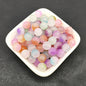Dual Color Round Glass Beads 8mm Gradient Painted 100pcs 6