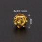 Brass Round Metal Beads 4-6mm Vintage Hollow Filigree 100pcs 5