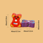 Bear Clay Beads 9mm Colorful Polymer Pattern 200pcs 2