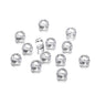 Clear Pony Beads 9mm Large Hole Translucent Plastic 300pcs 16