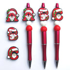 Silicone Focal Beads Christmas Santa Claus ABC Letters 20pcs 4