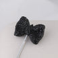 Rhinestone Bow Clay Beads 30mm Full Covered 5pcs 7