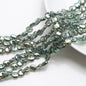 Electroplated Oblique Square Glass Beads 12mm Transparent Iridescent 20pcs 13