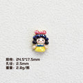 Disney Princess Series Vertical Hole Resin Beads Chibi Style 20pcs 6