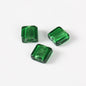 Vintage Transparent Lampwork Square Glass Beads 12mm 20pcs 16