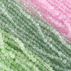 Electroplated Crackle Glass Beads 8mm Vibrant Mixed Colors 10 Strands 3