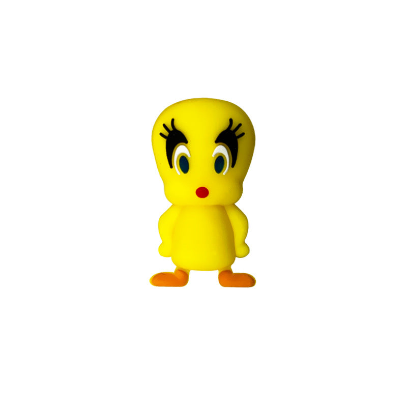 Silicone 3D Focal Beads Duck Figure Standing Pose 20pcs 6