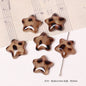 Leopard Pattern Geometric Shape Acrylic Beads Wild Animal Print 10pcs 4