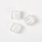 Vintage Transparent Lampwork Square Glass Beads 12mm 20pcs 9