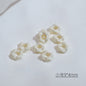 Acrylic Wavy Spacer Beads 9mm Mini Glossy Finish 100pcs 8