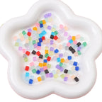 Frosted Sugar Seed Glass Beads 5mm Pastel Mixed Colors 100pcs 5