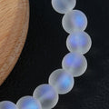 Frosted Round Glass Beads 8mm Fantasy Mermaid Soft Glow 100pcs 6