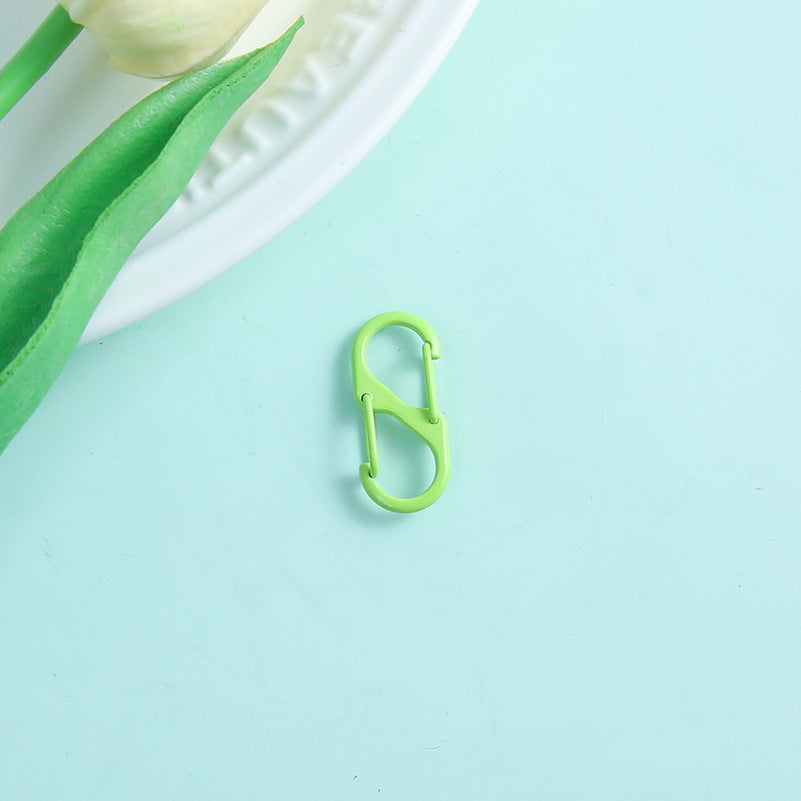 Alloy Double Headed Painted Clasps 3cm Metal Keychain Hardware 20pcs 10