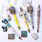 Silicone Focal Beads Coffee Stethoscope Gnome Holding Coffee Cup 1 pcs 4