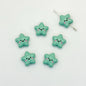 Star Metal Beads 13mm Glossy Painted Smiley Face 10pcs 15