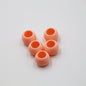 Macaron Acrylic Beads 18mm Large Hole Glossy Mixed Colors 30pcs 18