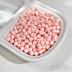 Painted Square Acrylic Beads 6mm 5mm Macaron Color Baking 30pcs 6