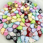 Lollipop Metal Beads 12mm Painted Alloy 10pcs 6