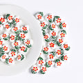 Fresh Floral Heart Ceramic Beads 15mm Hand Painted 5pcs 6