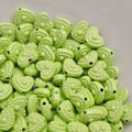 Heart Metal Beads 8mm Baking Painted Lace Zinc Alloy 30pcs 6