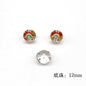 Hand Painted Christmas Enamel Glass Beads 12mm 14mm 1pc 23