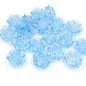 Transparent Camellia Acrylic Beads 12mm 19mm Iridescent AB 50pcs 13