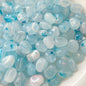 Imitation Jade Glacier Blue Acrylic Beads Smooth Nature Shapes 10g 10