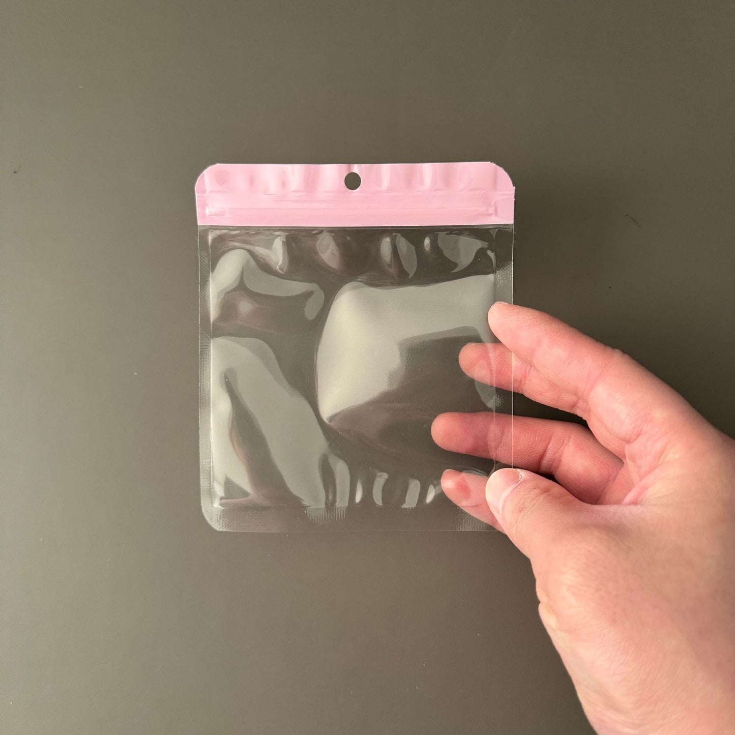 Zip Lock Bags Transparent PE Plastic Morandi Color Top Seal 10pcs 11