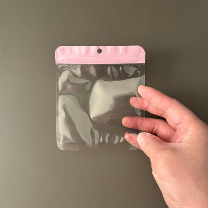 Zip Lock Bags Transparent PE Plastic Morandi Color Top Seal 10pcs 11