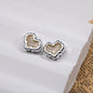 Silver Pixel Heart and Star Acrylic Beads 11mm Mixed Shapes 50pcs 12