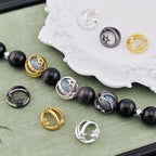 Shooting Star Metal Bead Frames 12mm Hollow Zinc Alloy 20pcs