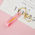 PVC Letter Wristlet Keychain Soft Rubber LUCKY DAY Print 6