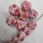 Embellished Bubblegum Beads 20mm Strawberry Shortcake Design 30pcs