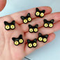 Cat Eye Monster Metal Beads 16mm Baking Painted 10pcs 12