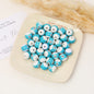 Painted Billiards Acrylic Beads 16mm Creative Colorful 100pcs 5