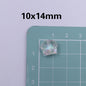 Transparent Shell Resin Beads 14mm Iridescent Multicolor 50pcs 6