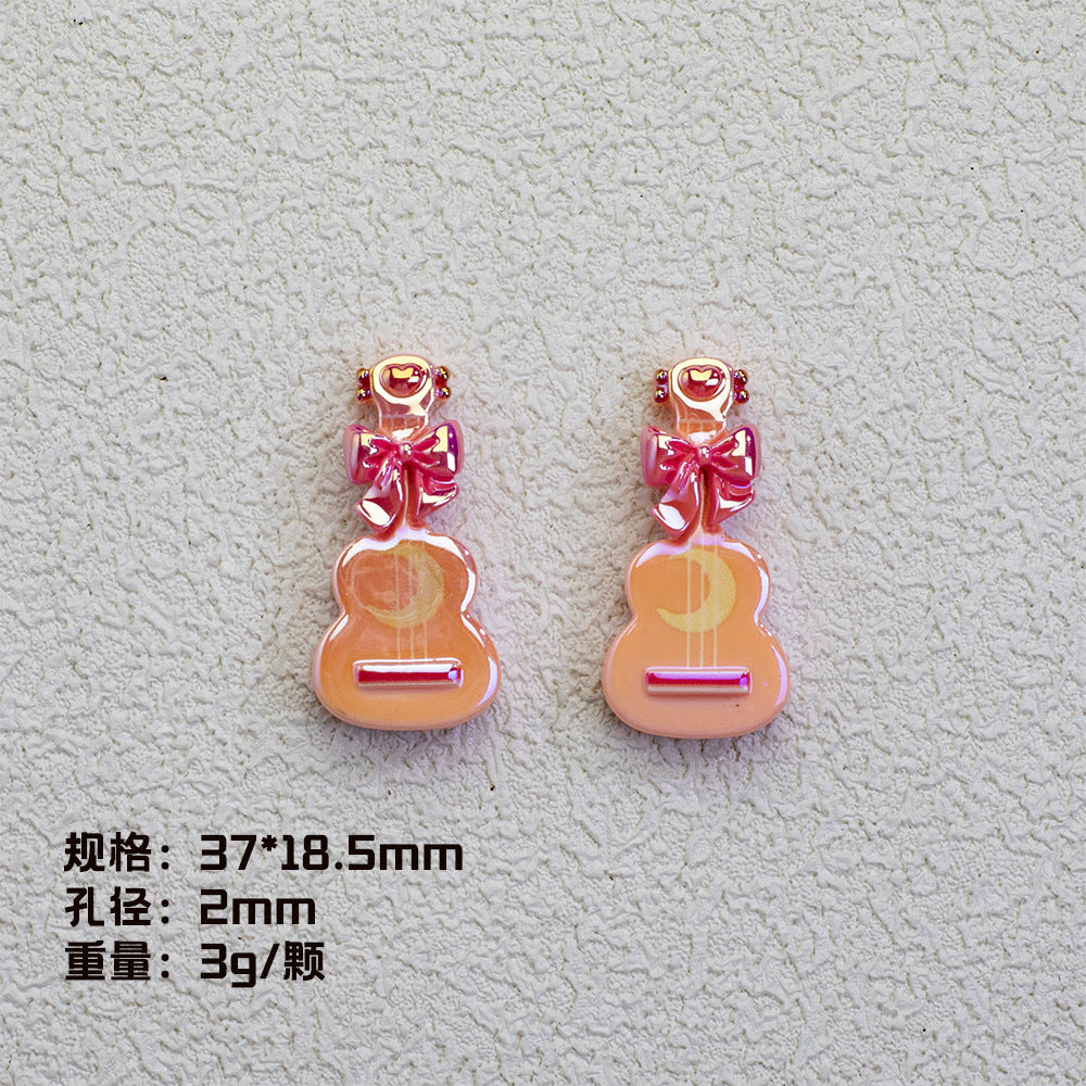 Plating Resin Beads Sailor Moon Series Glossy Magic Motif 20pcs 6