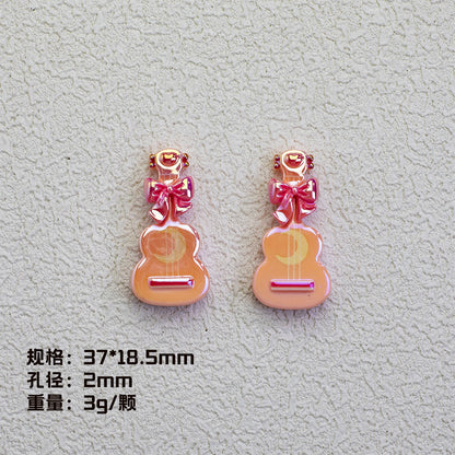 Plating Resin Beads Sailor Moon Series Glossy Magic Motif 20pcs 6