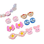 Cartoon Character Metal Beads Colorful Enamel Alloy 10pcs 5
