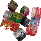 Transparent Gradient Cheese Acrylic Square Beads 14mm 100pcs 5
