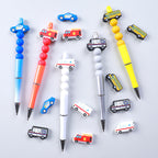 Silicone Focal Beads Mail Police Fire Ambulance School Bus 20pcs 3