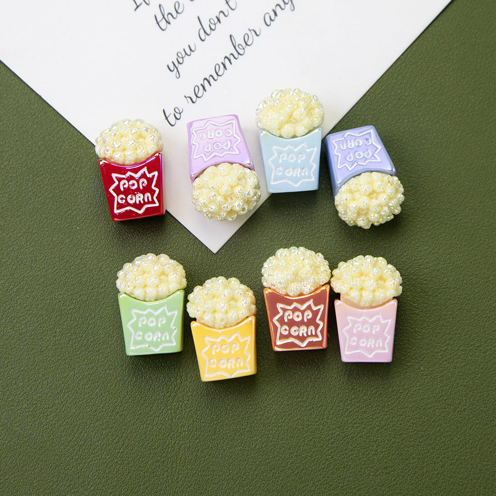 Popcorn Resin Beads 26mm Glossy Textured 10pcs 5