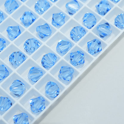 Electroplated Seed Glass Beads 4mm Faceted Multi Colored 40pcs 9