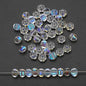 Glass Faceted Spacer Beads 8mm Plating Metallic Color 60pcs 29