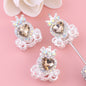 Heart Pumpkin Carriage Rhinestone Beads 28mm Alloy Pave Multi Color 5pcs 11