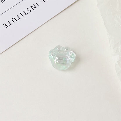 High Transparency UV Plating Cat Claw Acrylic Beads 18.5mm 100pcs 9