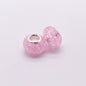 Acrylic Spacer Beads 14mm Crackle Large Hole 50pcs 10